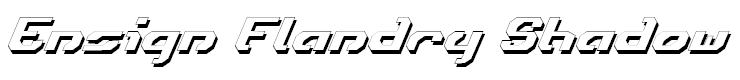 Ensign Flandry Shadow Italic Shadow Italic