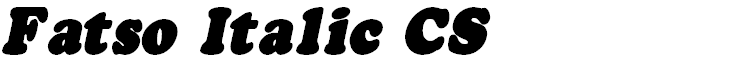 Fatso Italic CS