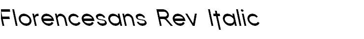 Florencesans Rev Italic