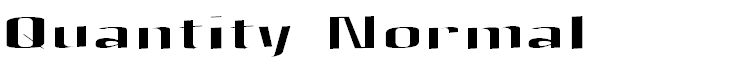 Quantity Normal